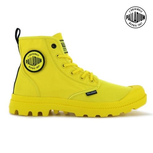 Dámské Boty Palladium Pampa Smiley Change Žluté | CZ YOA-83B